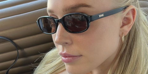 Alexandra Cooper wears DMY Studios Margo sunglasses in black on Instagram post - buy online.