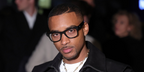 Celebrity, actor, and singer Algee Smith was seen wearing Ray-Ban Meta Wayfarer Gen 2 RW4012 601S/SB Smart Glasses during London Fashion Week, Fall/Winter 2026 season.