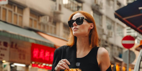 Model, blogger, and former Miss USA 2011 Alyssa Campanella was seen wearing black Gucci GG1338SK 001 sunglasses in her Instagram post, May 2024. Shop online now on Pretavoir
