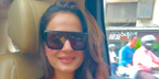 Bollywood actress Ameesha Patel was seen wearing black Saint Laurent Sun SL 607 001 mask sunglasses in her Instagram reel, November 2025.