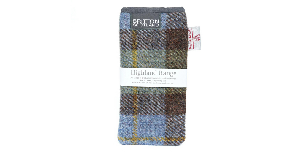 Amy Britton Highland Harris Tweed McLeod Plaid Soft Case