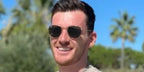Scottish footballer Andy Robertson was seen wearing Ray-Ban RB 3548N 001 Hexagonal Gold With Flat Lenses sunglasses in 2021. Shop online now on Pretavoir