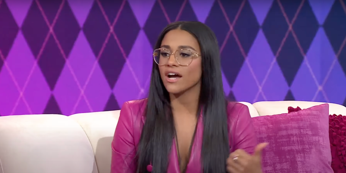 Ariana DeBose was seen wearing gold Versace 1283 1002 optical glasses on TODAY with Jenna & Friends