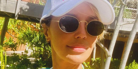 Arielle Kebbel was seen wearing Ray-Ban RB 3547N 001 oval sunglasses in her Instagram post