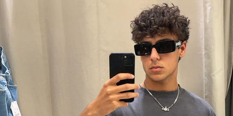 British-Swedish racing driver Arvid Lindblad was seen wearing black Dolce&Gabbana DG6187 501/87 sunglasses in his social media post, August 2024. Shop online now on Pretavoir