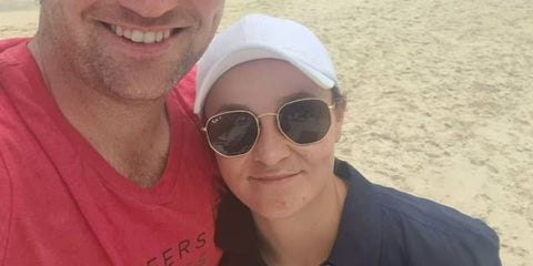 Australian former tennis player Ashleigh Barty was seen wearing Ray-Ban Hexagonal RB 3548N 001/58 Polarised sunglasses in her husband Garry Kissick's Instagram post.