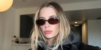 Actress Ashley Benson was seen wearing DMY Studios Valentina DMYSUN04CB Chocolate Brown sunglasses in a social media post.
