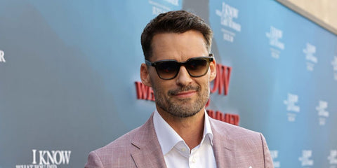 Austin Nichols was seen wearing olive green Garrett Leight Broadway 2042 OLIO/SFOLVLM sunglasses at the world premiere of "I Know What You Did Last Summer" in Los Angeles, July 2025.
