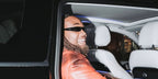 BNXN was seen wearing black Gucci GG1778S 001 square thin sunglasses during Paris Men's Fashion Week Fall/Winter 2025 season