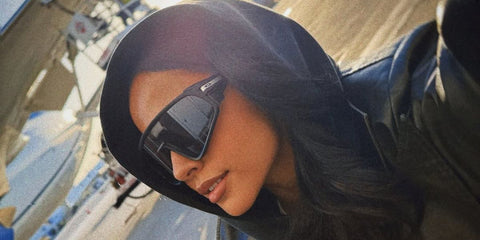 Becky G was seen wearing black Oakley Latch Panel OO9404 01 Prizm shield sunglasses in her Instagram post