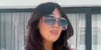 Television personality Belle Hassan of Love Island was seen wearing Dita Mach Six - Inovati DTS 121 01 with Real White Diamonds sunglasses in her Instagram reel, October 2025.