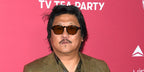 Actor Benedict Wong was seen wearing tortoiseshell Prada PR A16S 14O60F Photochromic sunglasses with brown lenses at the 2024 BAFTA TV Tea Party in Los Angeles
