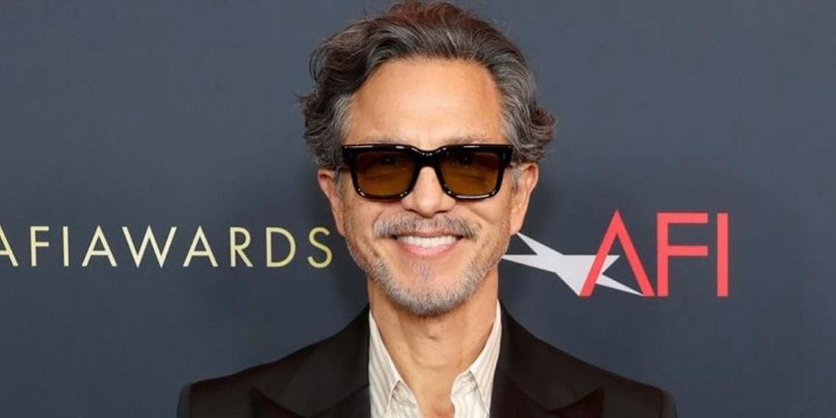 Benjamin Bratt was seen wearing Cutler and Gross Sun 1403 02 Black on Havana square sunglasses with brown lenses at the 2024 AFI Awards