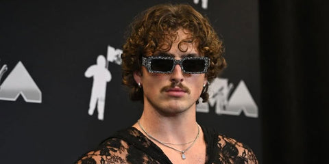 Benson Boone was seen wearing crystal studded Dolce&Gabbana DG4447B 501/87 sunglasses to the 2024 VMA