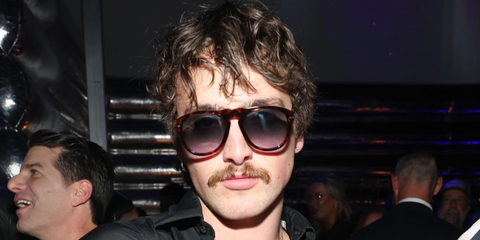 Benson Boone was seen wearing tortoise Persol 0649NE 24/M3 sunglasses with grey Polarised lenses at the Pre-Grammy Awards 2026 Party in Los Angeles