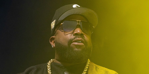 Rapper Big Boi was seen wearing black and gold Dita Decade Two DRX 2082 A 18k Gold 20th Anniversary Limited Edition sunglasses at his concert in Austin, Texas, alongside M.I.A in May 2026