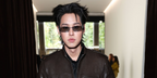 Thai actor Billkin Putthipong wore silver Gucci GG2177S 003 sunglasses with grey lenses at the Gucci Spring/Summer 2027 show during Milan Fashion Week.