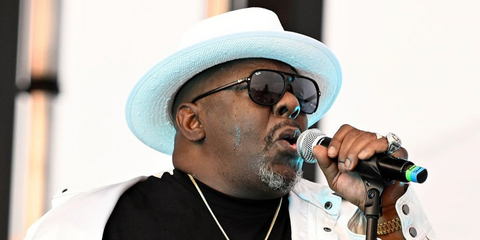Singer-songwriter Bobby Brown was seen wearing blak Ray-Ban Bill RB 2198 901/31 aviator sunglasses onstage during Sky Soul Festival 2026 in Louisville, Kentucky.