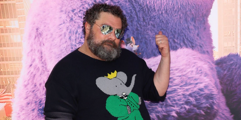 Comedian and actor Bobby Moynihan was seen wearing silver Ray-Ban Aviator RB 3025 019/W3 with mirror Polarised lenses at the Los Angeles family screening of "If" in May 2024.