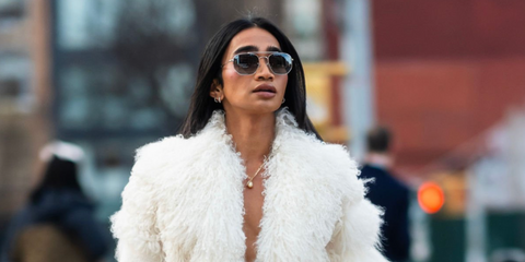 Beauty influencer Bretman Rock was seen wearing silver Ray-Ban RB 3707 003/71 sunglasses with grey gradient lenses in New York City