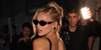 Brooks Nader wore black Dolce&Gabbana DG4537 501/87 sunglasses at the Dolce & Gabbana dinner following the Spring/Summer 2027 show during Milan Fashion Week.
