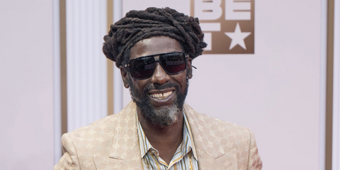 Jamaican reggae musician Buju Banton was seen wearing black Tom Ford Kemp TF1177 01A sunglasses at the BET Awards 2025.
