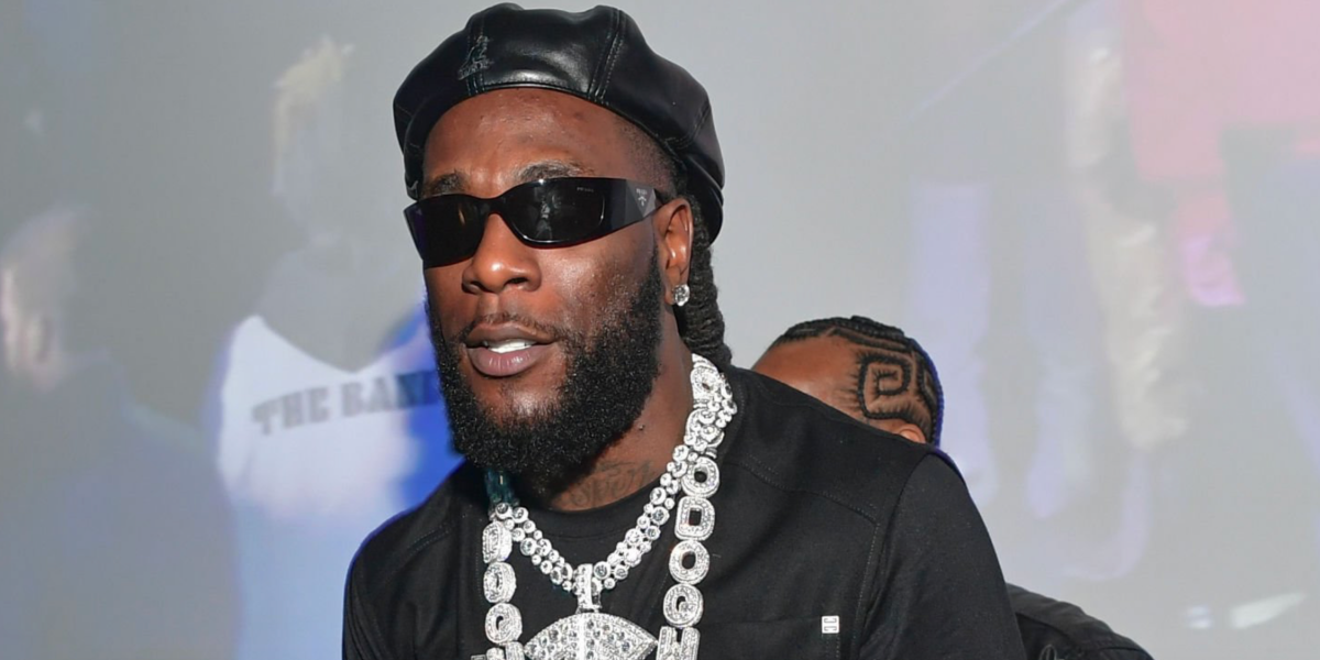 Burna Boy was seen wearing black Prada PR A14S 1AB5S0 sunglasses at the "Burna Boy: I Told Them Tour After Party" in Atlanta, Georgia