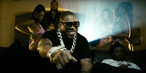Busta Rhymes was seen wearing Loewe x Paula's Ibiza LW40064U 01Y sunglasses with red lenses in his music video "Homage" featuring Kodak Black