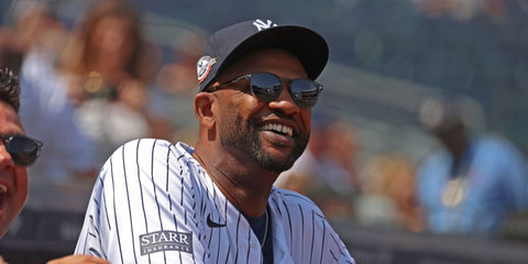American former baseball pitcher CC Sabathia was seen wearing transparent grey Tom Ford Lewis TF1097 20C sunglasses with spotted havana temples in New York, August 2024. Shop online now on Pretavoir