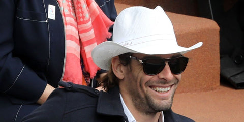 French competitive swimmer and medalist Camille Lacourt was seen wearing black Persol 0714 Folding 95/31 sunglasses at the 2017 French Open