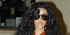 Cardi B was seen wearing tortoise Saint Laurent Sun SL M137 Amelia 002 sunglasses after walking for Vogue World 2027 Milano