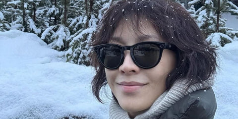 Hong Kong actress Carina Lau was seen wearing black Ray-Ban Meta Headliner RW4009 601/9A Polarised Smart Glasses in her Instagram post, March 2025. Shop online now on Pretavoir