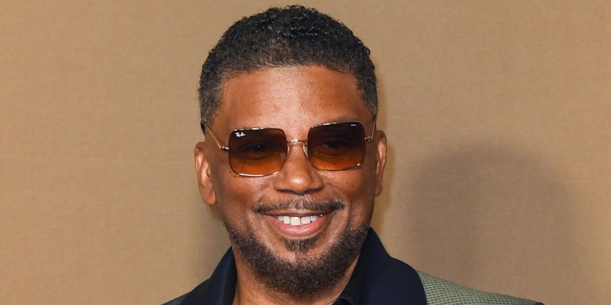 Actor Carl Anthony Payne II was seen wearing gold Ray-Ban Square RB 1971 9147/51 sunglasses with brown gradient lenses at BET Awards 2026.