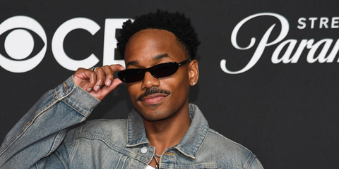 Music industry executive Carter Gregory of Capitol Records was seen wearing black Saint Laurent Sun SL 557 Shade 001 sunglasses at the MTV Video Music Awards 2025.