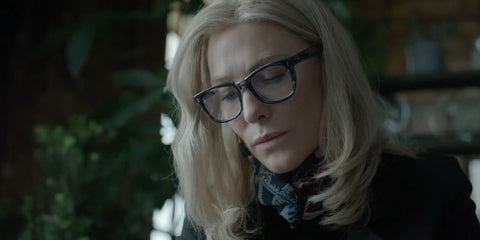 Cate Blanchett was seen wearing Cutler and Gross 9101 05 Smokey Blue optical glasses in 2024 Apple TV+ series "Disclaimer". Shop online now on Pretavoir