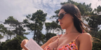 Argentine internet personality Cecilia Rodriguez was seen wearing black Gucci GG1680S 001 sunglasses in Tuscany, shared through her Instagram post in July 2025.