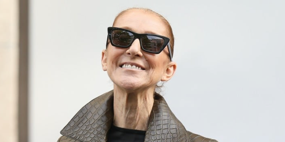 Celine Dion was seen wearing black Saint Laurent Sun SL 276 Mica 001 cat-eye sunglasses in Paris, August 2026