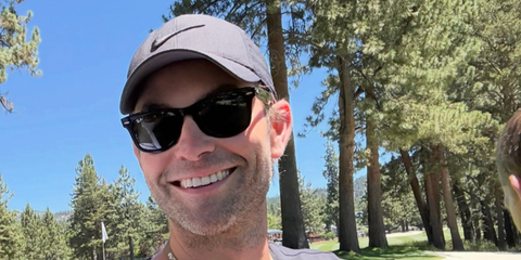 Chace Crawford was seen wearing the iconic Ray-Ban Wayfarer 2140 901 Black sunglasses in his Instagram post, July 2026.