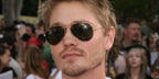 Chad Michael Murray was seen wearing Ray-Ban Aviator 3025 001/58 Gold Frame G15 Polarised sunglasses
