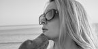 Charlotte Lawrence is seen wearing Saint Laurent Sun SL M130 001 sunglasses in a fashion editorial of contentmode.com