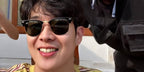 South Korean actor Choi Woo-shik was seen wearing the iconic Ray-Ban Clubmaster 3016 W0365 Black sunglasses.