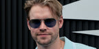 Glee actor Chord Overstreet was seen wearing silver Persol 1006S 518/56 aviator sunglasses with blue lenses at the US Open 2024. Shop online now on Pretavoir