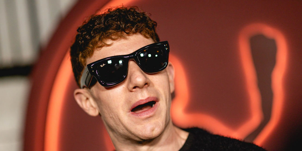 Actor Chris Perfetti was seen wearing black Ray-Ban Wayfarer Puffer RB 4940 601/87 sunglasses at The Actors Night hosted by The Actor Awards and ELLE in Los Angeles, December 2025