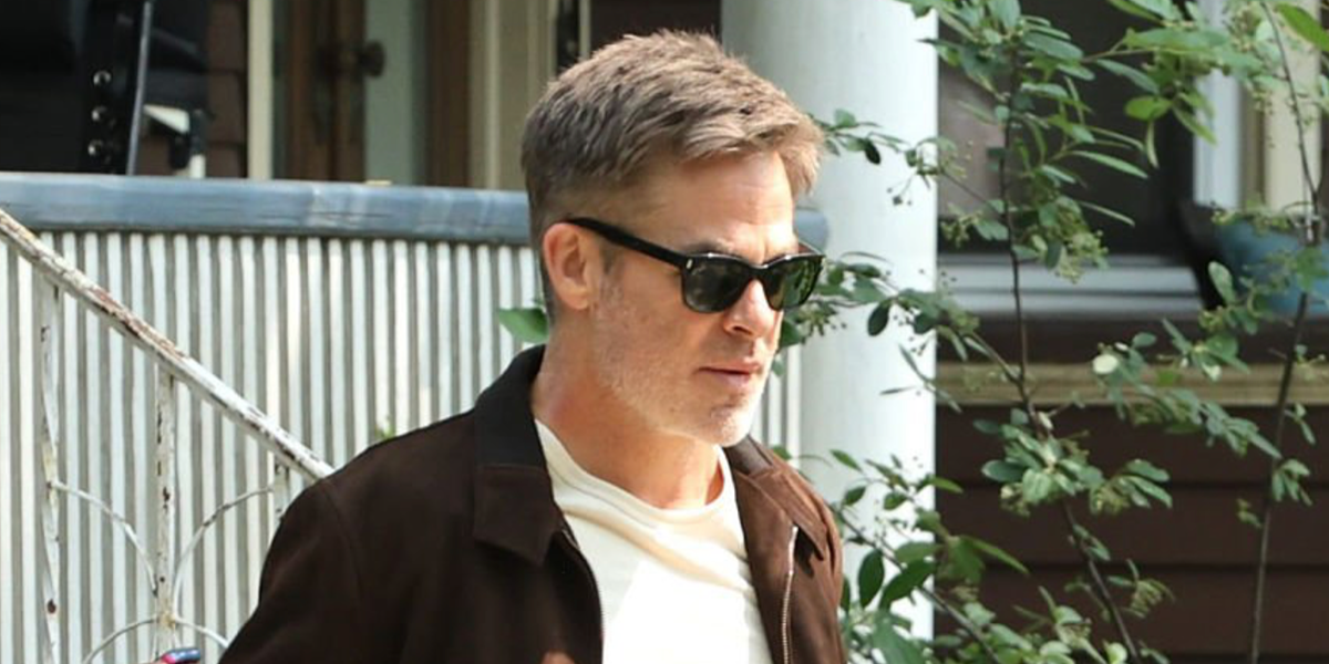 Chris Pine was seen wearing black Saint Laurent Sun SL 874 001 sunglasses on the set of "The Catch" in Brooklyn, August 2026.