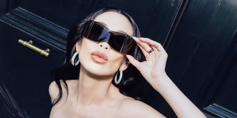 Socialite and reality television personality Christine Chiu of Bling Empire was seen wearing black Balenciaga BB0299S 001 "Panther Mask" sunglasses at the Balenciaga Haute Couture Fall/Winter 2026 show during Paris Couture Week