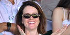 Claire Foy was seen wearing tortoiseshell Bottega Veneta BV1390S 002 sunglasses at the Wimbledon Tennis Championships 2026.