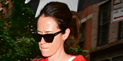 Claire Foy was seen wearing black Saint Laurent Sun SL 276 Mica 001 sunglasses in New York City, ahead of the premiere of "The Magic Faraway Tree", July 2026