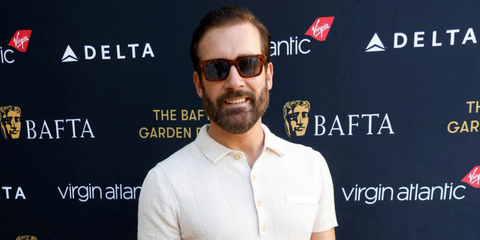 Clive Standen was seen wearing tortoiseshell Giorgio Armani AR8184U 5988/02 sunglasses with blue lenses at the BAFTA Garden Party in Los Angeles, August 2023