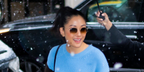 Crazy Rich Asians actress Constance Wu was seen wearing gold Ray-Ban Round Metal RB 3447 001/51 sunglasses with brown gradient lenses in New York City. Shop online now on Pretavoir