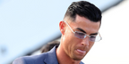 Cristiano Ronaldo was seen wearing silver Gucci GG2177S 006 sunglasses with light blue lenses as he arrived at Palm Beach International Airport for FIFA World Cuo 2026.